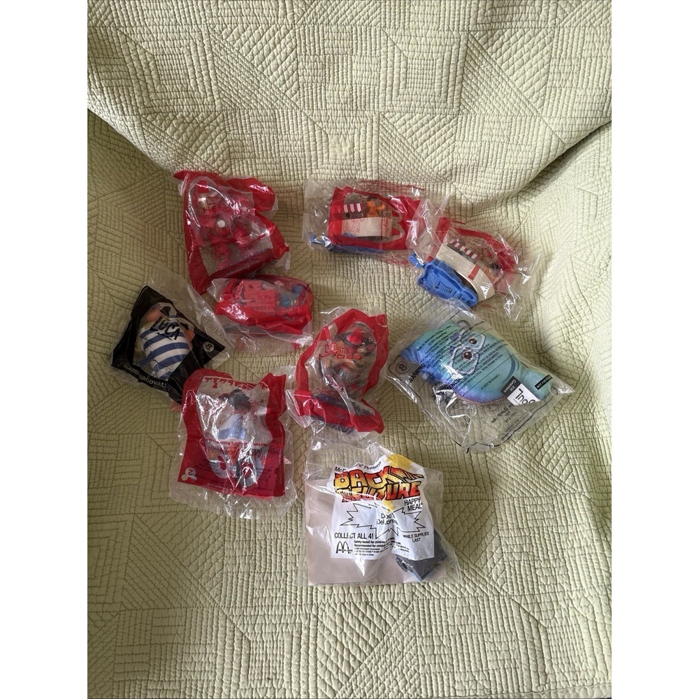 A Lot Of 9 Unopened Kids Meals Toys Marvel Back To The Future Luca